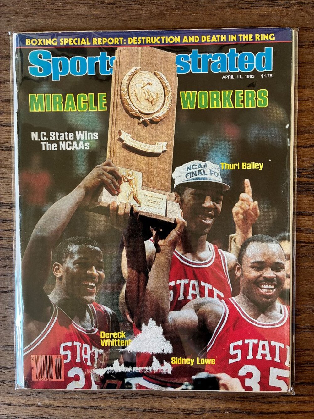 Sports Illustrated (04/11/1983) Whittenberg, Bailey, Lowe "Miracle Workers"
